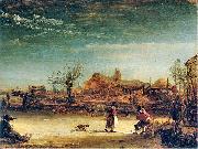 Rembrandt Peale Winter landscape oil painting artist